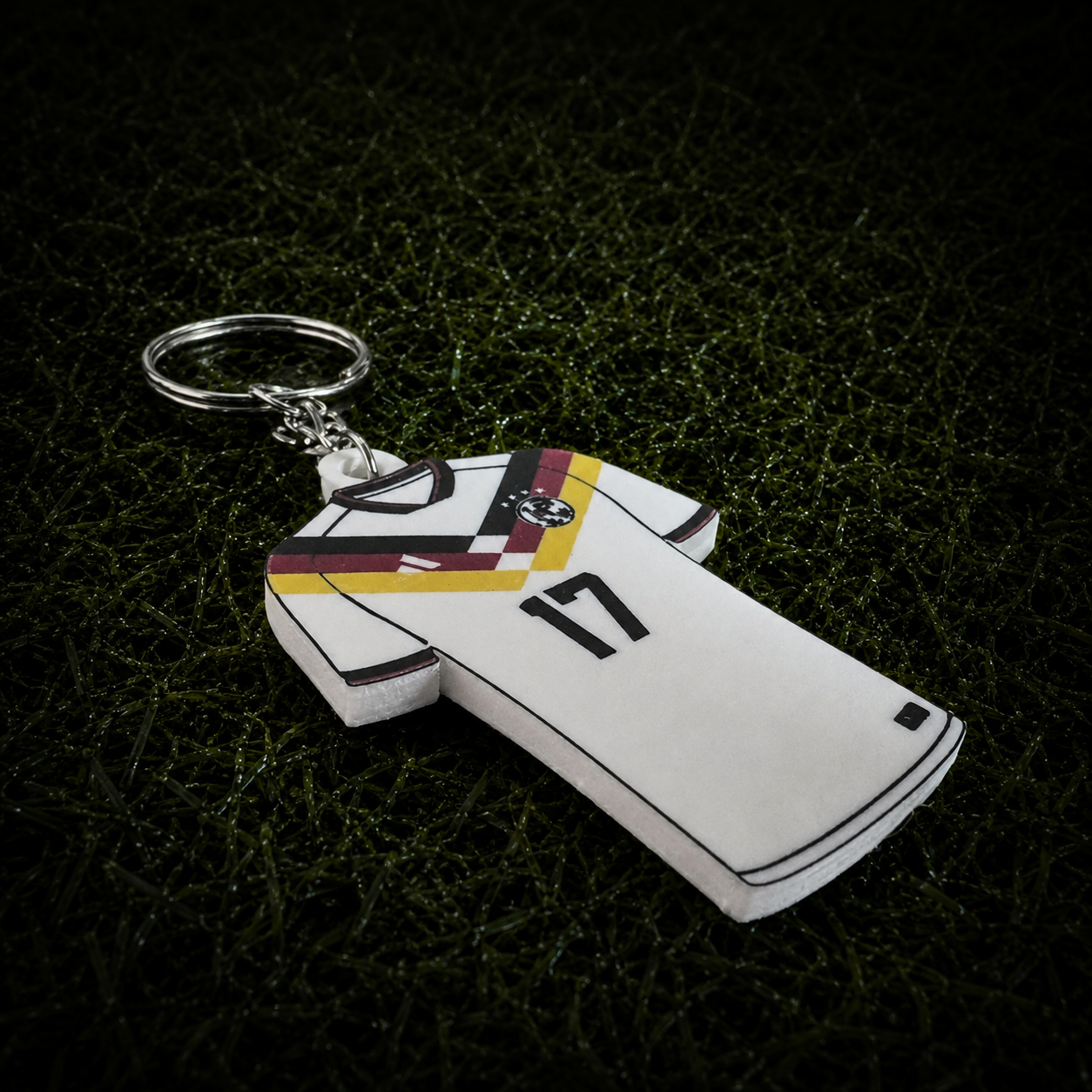 3D Printed Germany Soccer Jersey NFC Keychain – Personalized with Name & Number | FIFA World Cup 2026 | Germany Soccer Fan Gift