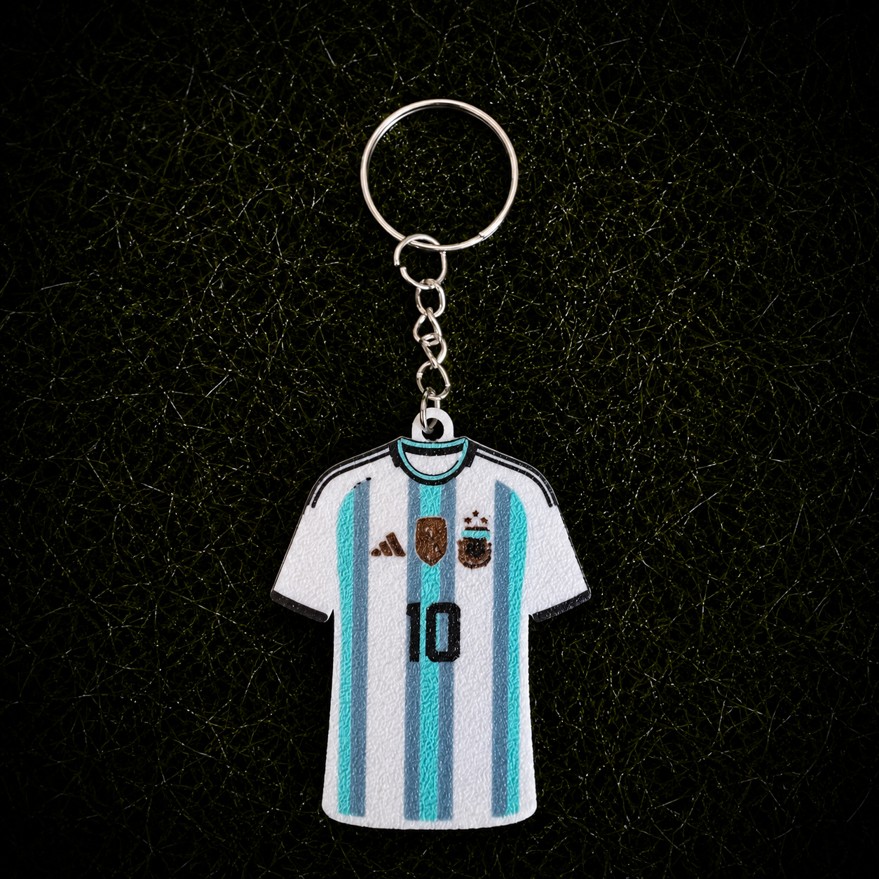 3D Printed Argentina Soccer Jersey NFC Keychain – Personalized with Name & Number | FIFA World Cup 2026 | Argentina Soccer Fan Gift