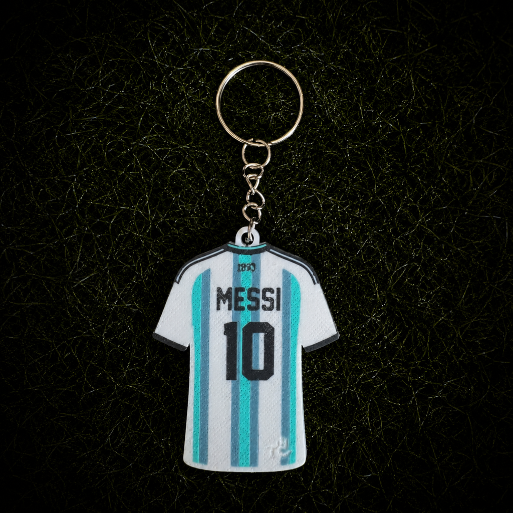 3D Printed Argentina Soccer Jersey NFC Keychain – Personalized with Name & Number | FIFA World Cup 2026 | Argentina Soccer Fan Gift