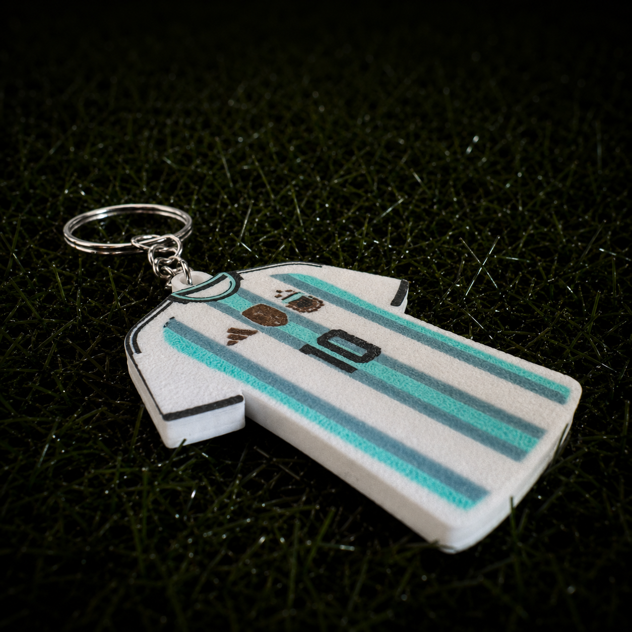 3D Printed Argentina Soccer Jersey NFC Keychain – Personalized with Name & Number | FIFA World Cup 2026 | Argentina Soccer Fan Gift