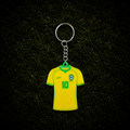 3D Printed Brazil Soccer Jersey NFC Keychain – Personalized with Name & Number | FIFA World Cup 2026 | Brazil Soccer Fan Gift
