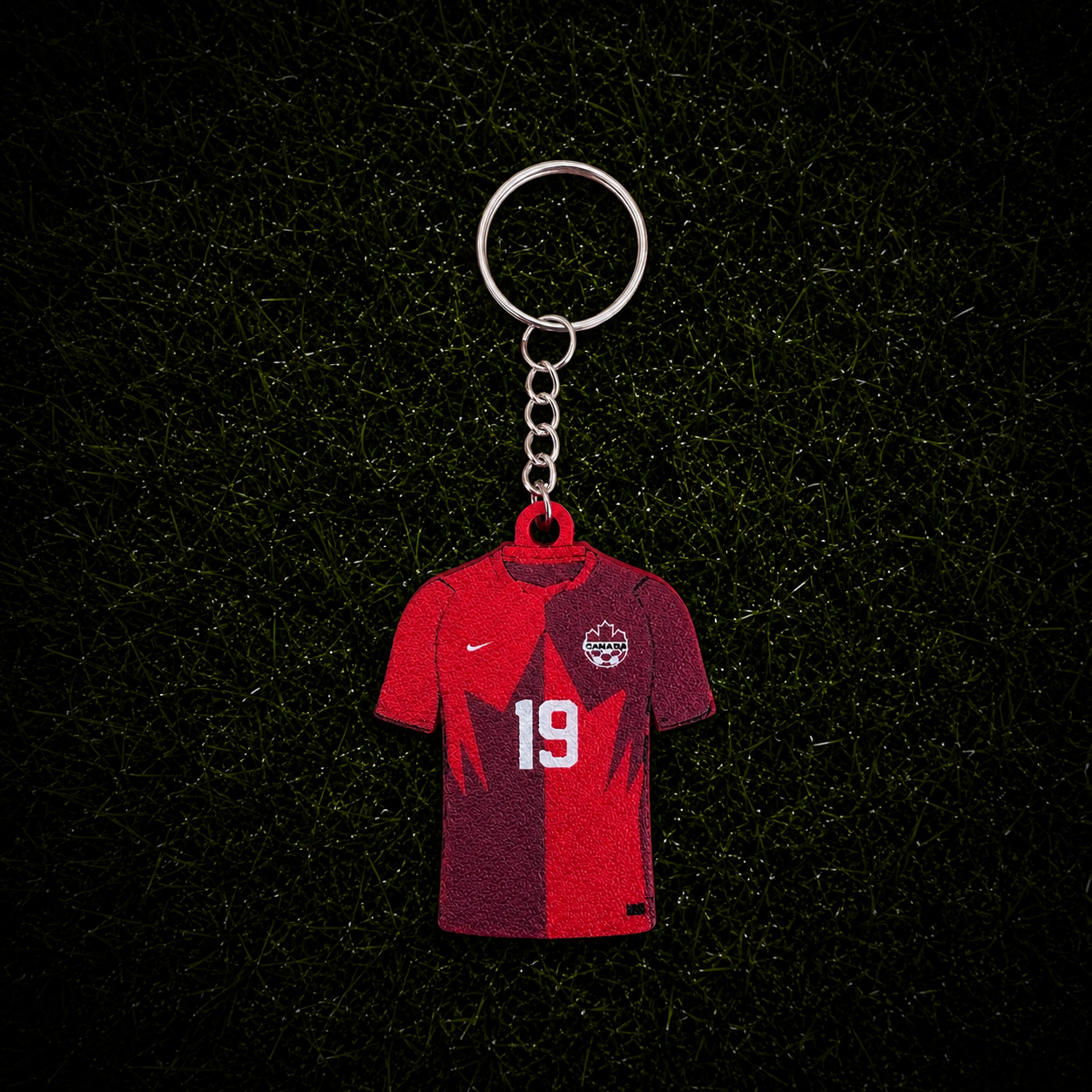 3D Printed Canada Soccer Jersey NFC Keychain – Personalized with Name & Number | FIFA World Cup 2026 | Canadian Soccer Fan Gift