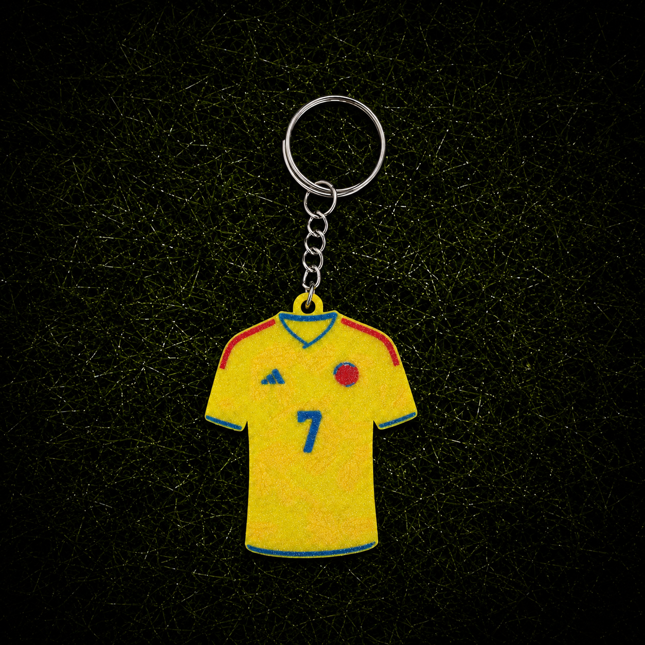 3D Printed Colombia Soccer Jersey NFC Keychain – Personalized with Name & Number | FIFA World Cup 2026 | Colombia Soccer Fan Gift