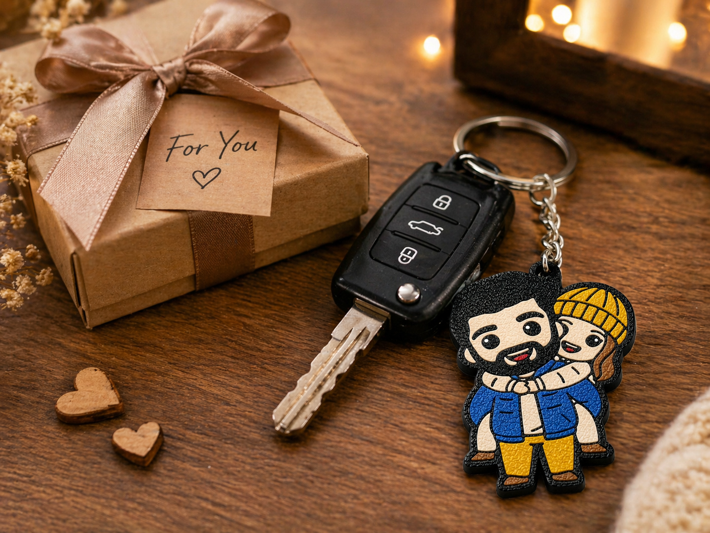 Custom Chibi Keychain – 3D Printed from Your Photo
