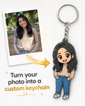 Custom Chibi Keychain – 3D Printed from Your Photo