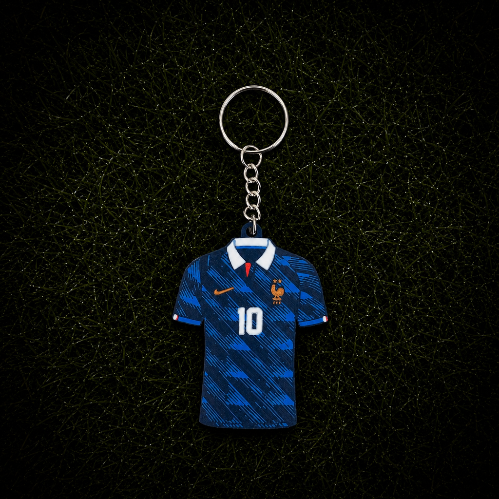 3D Printed France Soccer Jersey NFC Keychain – Personalized with Name & Number | FIFA World Cup 2026 | France Soccer Fan Gift