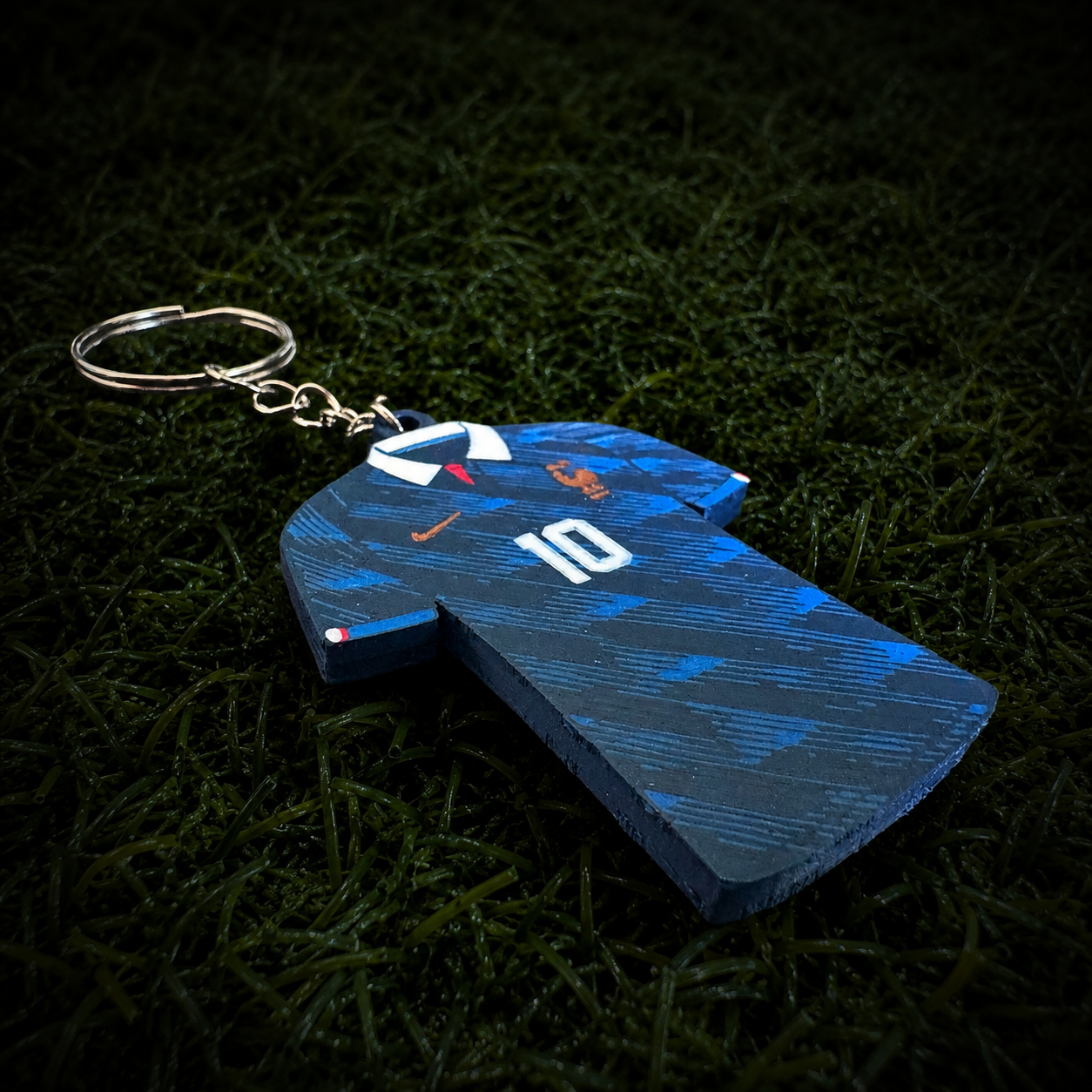 3D Printed France Soccer Jersey NFC Keychain – Personalized with Name & Number | FIFA World Cup 2026 | France Soccer Fan Gift