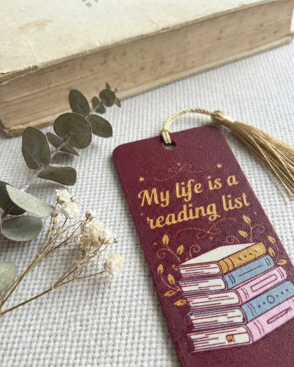 My Life Is a Reading List - 3D Printed Bookmark with Custom Name