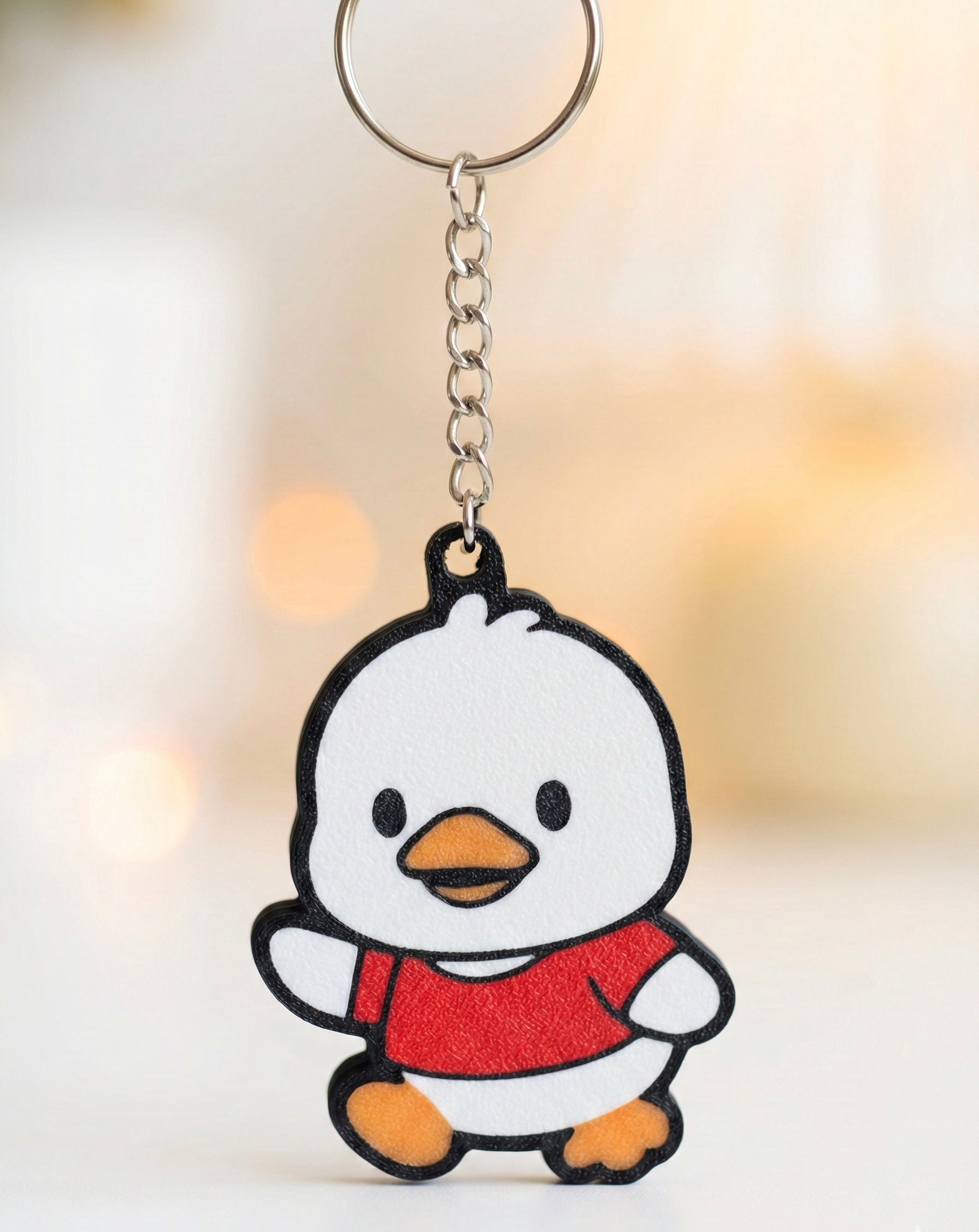 Pekkle 3D Printed Keychain with Optional Custom Name
