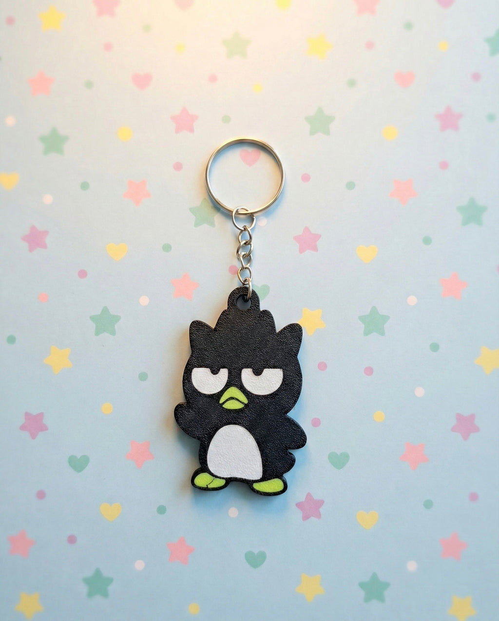 Badtz Maru 3D Printed Keychain with Optional Custom Name
