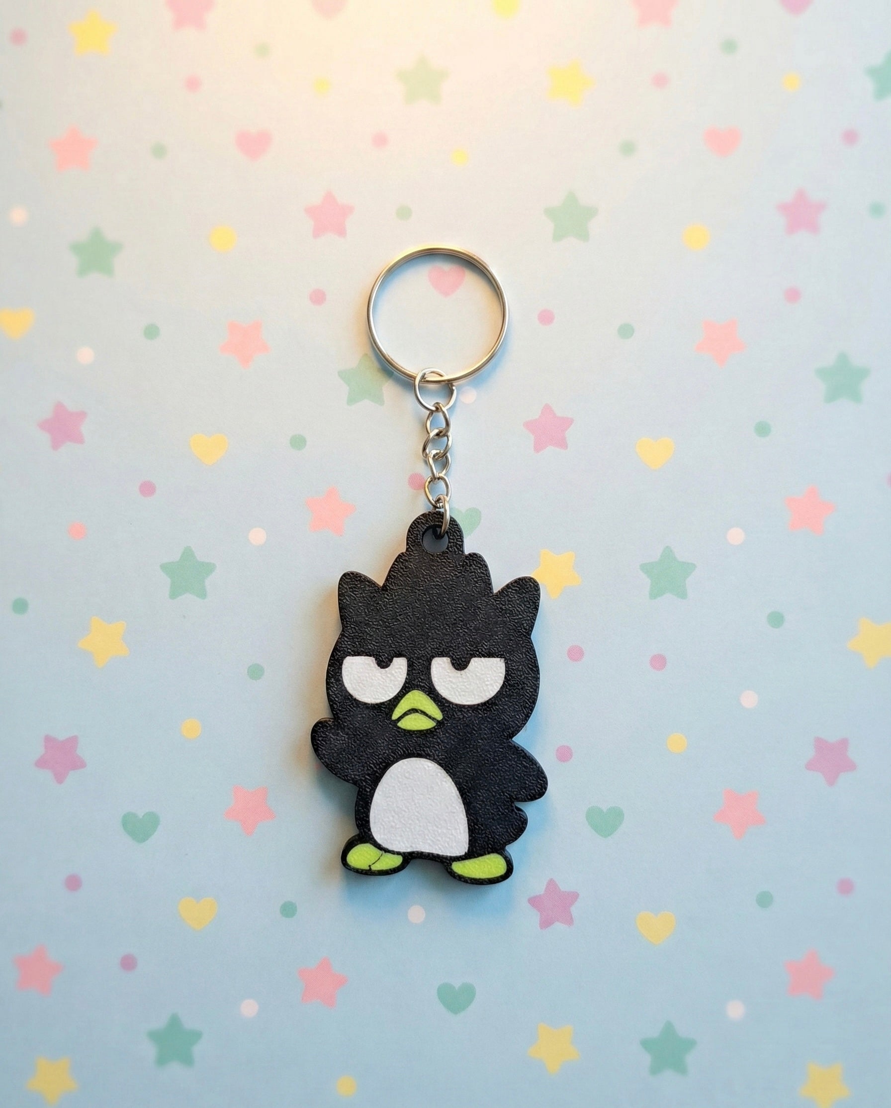 Badtz Maru 3D Printed Keychain with Optional Custom Name