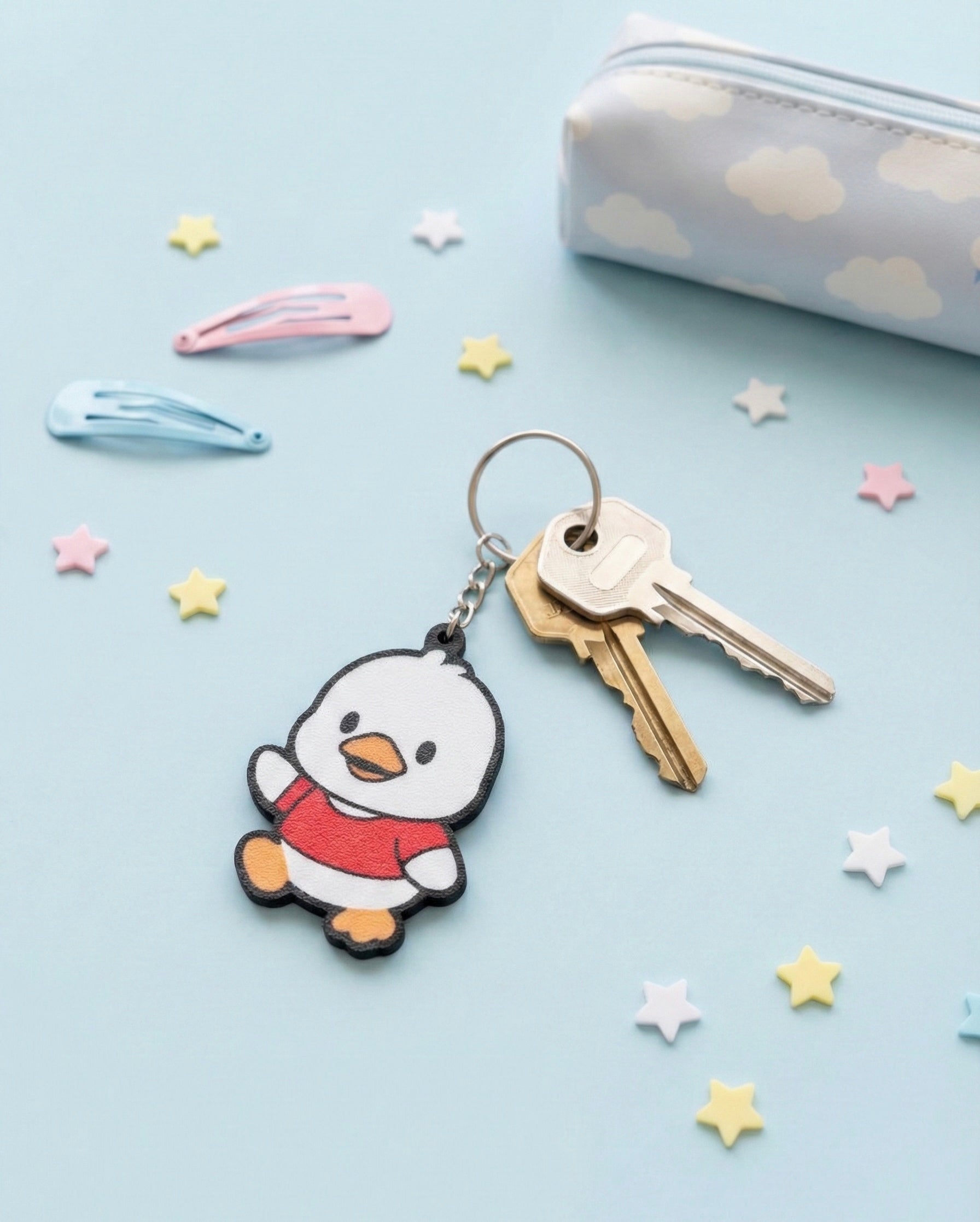 Pekkle 3D Printed Keychain with Optional Custom Name