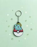 Bulbasaur 3D Printed Keychain with Optional Custom Name