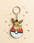 Eevee 3D Printed Keychain with Optional Custom Name