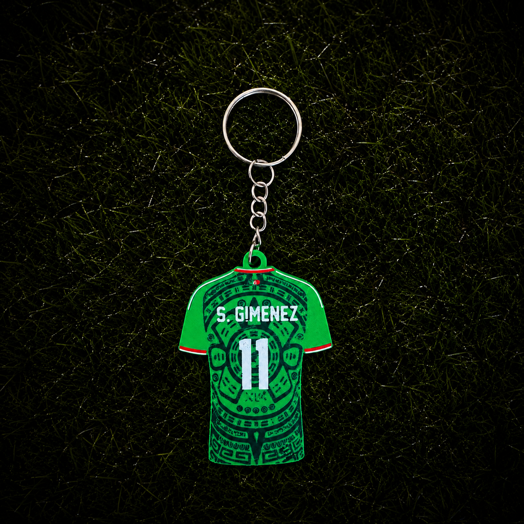 3D Printed Mexico Soccer Jersey NFC Keychain – Personalized with Name & Number | FIFA World Cup 2026 | Mexico Soccer Fan Gift
