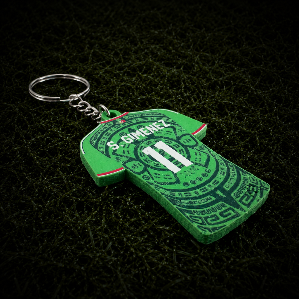 3D Printed Mexico Soccer Jersey NFC Keychain – Personalized with Name & Number | FIFA World Cup 2026 | Mexico Soccer Fan Gift