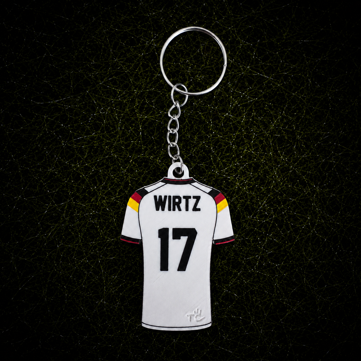 3D Printed Germany Soccer Jersey NFC Keychain – Personalized with Name & Number | FIFA World Cup 2026 | Germany Soccer Fan Gift